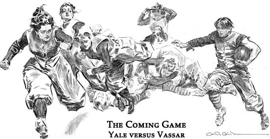 Charles Dana Gibson Illustration: The Coming Game