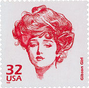 Gibson Girl Stamp