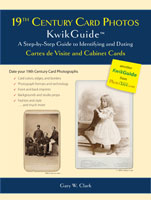 Cabinet Cards and CDVs by Gary W. Clark Cabinet Cards and CDVs Book Cover